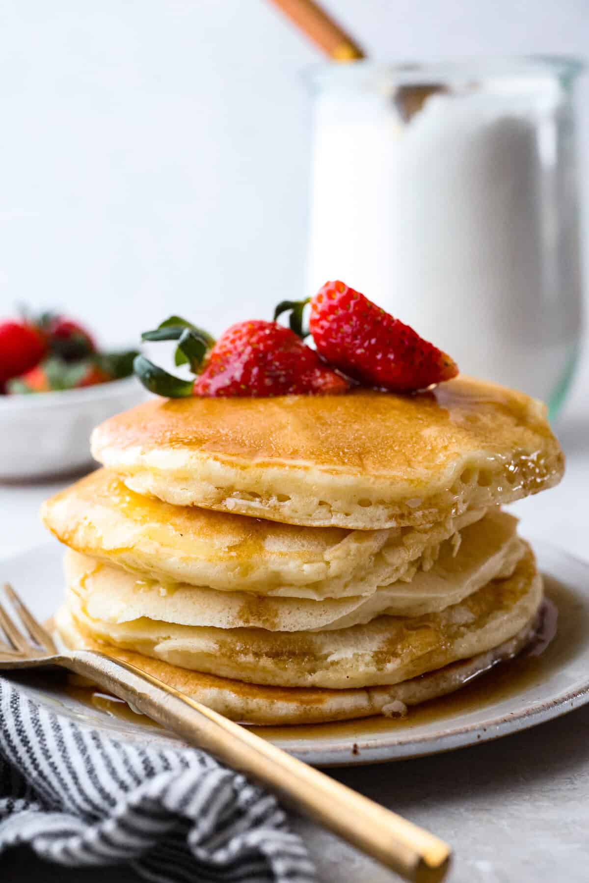 Ditch the Box: Make The Best Fluffy Homemade Pancakes + Toppings